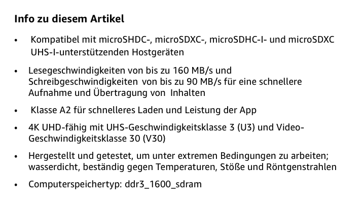 Text von Amazon mit der von mir optimierten Lesbarkeit durch Schriftgröße und Zeilenabstand