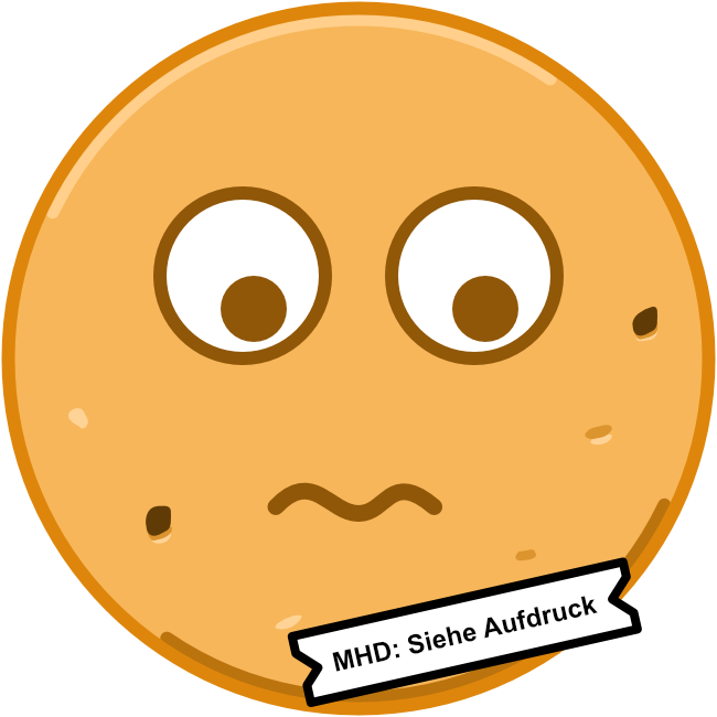 Illustrated cookie looking nervously at it's expiration date